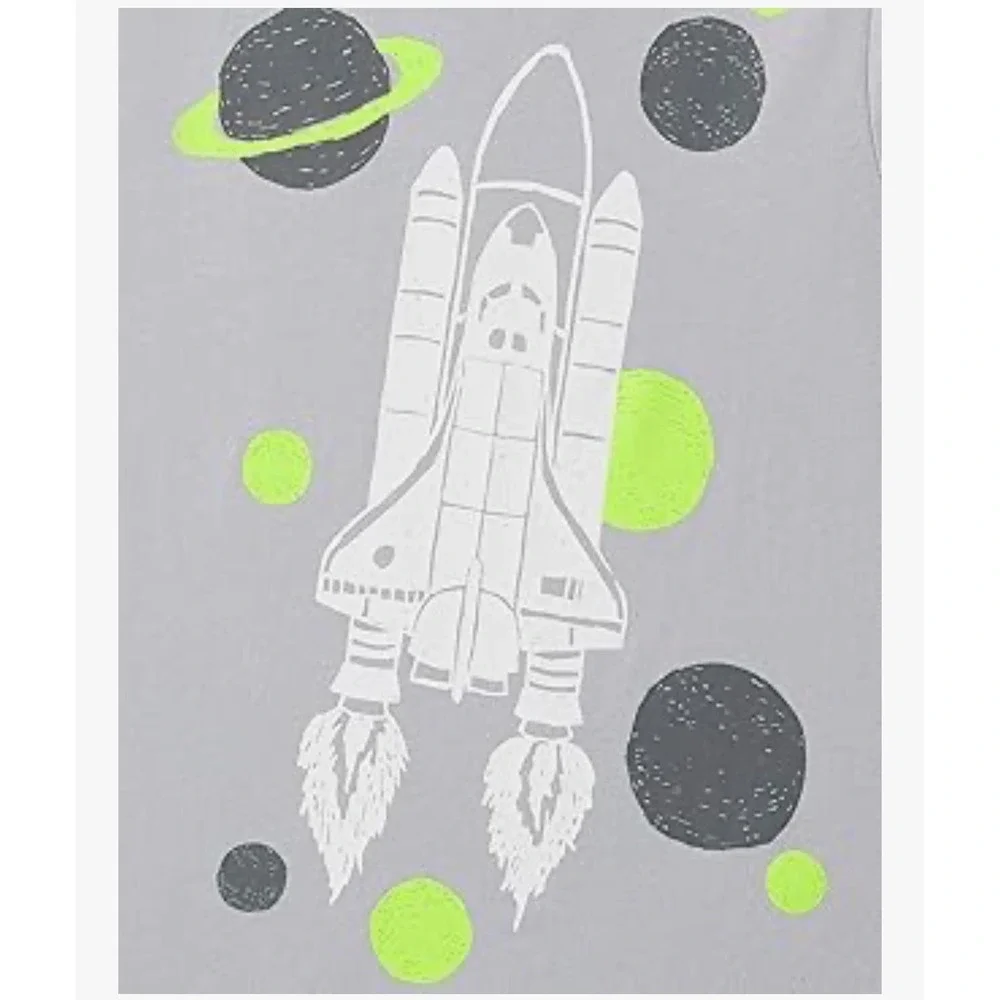 The Childrens‎ Place Graphic T-Shirts Boys Multi New Preschool Fire Space 3pk